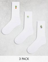 Polo Ralph Lauren 3 pack sport socks in white