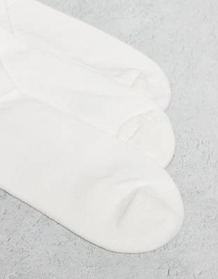 Asos Design 3 Pack Socks With Vacation Graphics In White