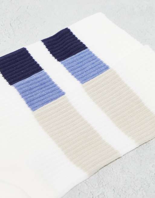 ASOS DESIGN 3 pack stripe socks in multiple colors, 4 of 4