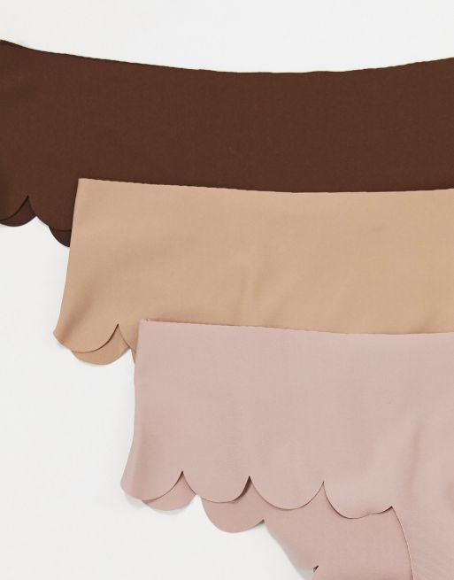 ASOS DESIGN – 3-pack svarta stringtrosor i mikrofiber med uddkant, 4 av 4
