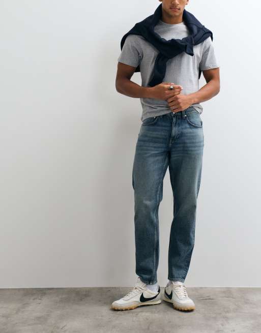 ASOS DESIGN 3 pack t-shirt in grey, navy & white , 2 of 5
