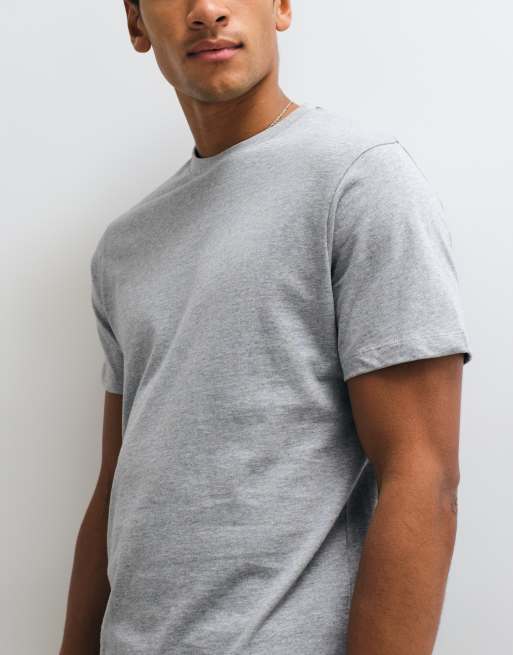 ASOS DESIGN 3 pack t-shirt in grey, navy & white , 3 of 5