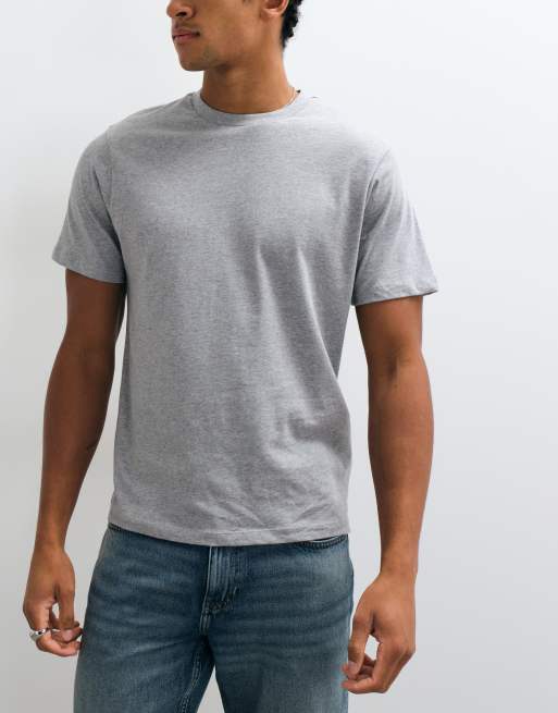 ASOS DESIGN 3 pack t-shirt in grey, navy & white , 5 of 5