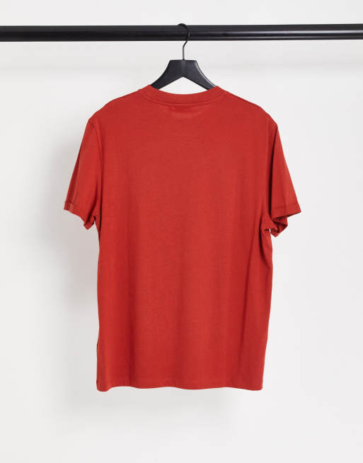 ASOS DESIGN 3 pack t-shirt with roll sleeve in red, grey marl and