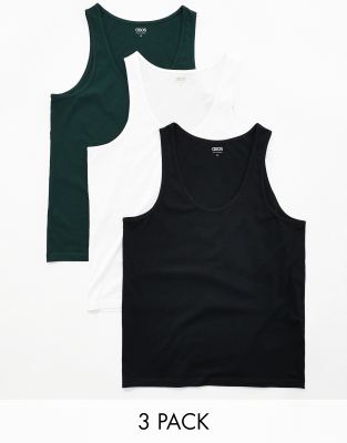 ASOS DESIGN 3 PACK TANK TOP 