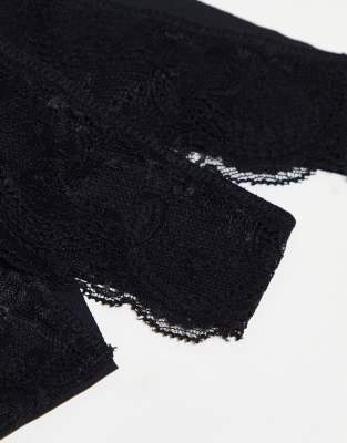 Asos Design 3 Pack Thong In Black
