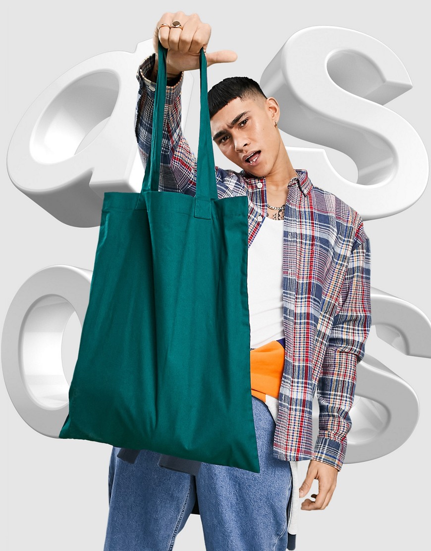 ASOS DESIGN 3 pack tote bags in varsity colors-Multi