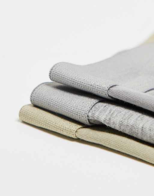 ASOS DESIGN 3 pack trunk in khaki, 3 of 3