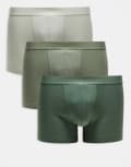 [ASOS DESIGN] ASOS DESIGN 3 pack trunks in neutral-Multi XS MULTI