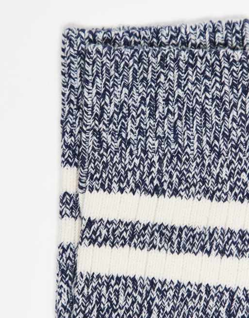 ASOS DESIGN 3 pack twist stripe socks in multiple colours, 3 of 4