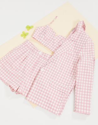 pink gingham jacket