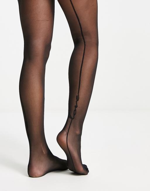 Seam back pantyhose sale