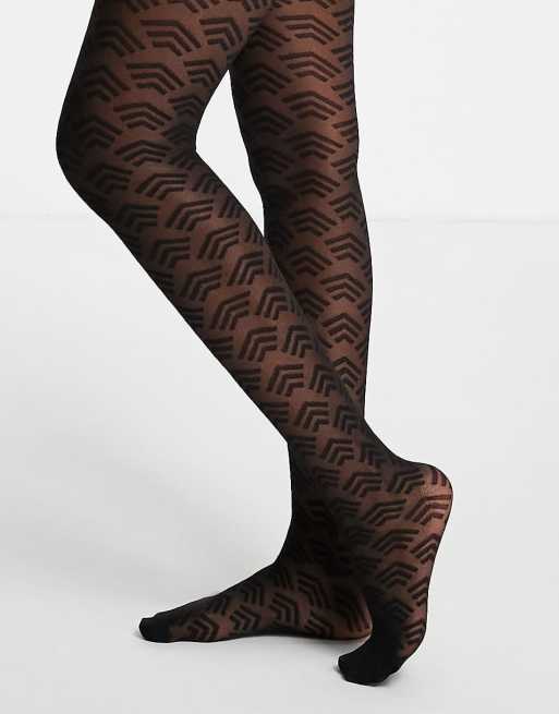 ASOS DESIGN oversized fishnet tights in black