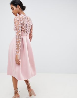 asos 3d flower dress