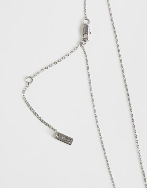 ASOS DESIGN 3D star pendant necklace in silver, 3 of 4
