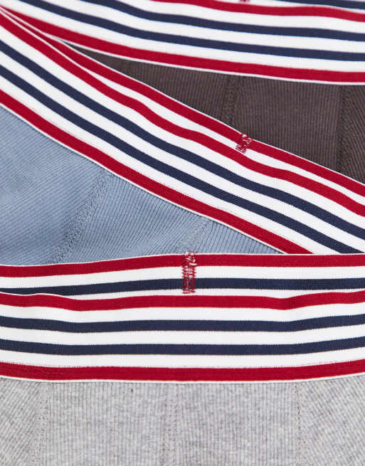 ASOS DESIGN – 3er-Pack Unterhosen mit farblich abgesetztem Bund, 3 von 4