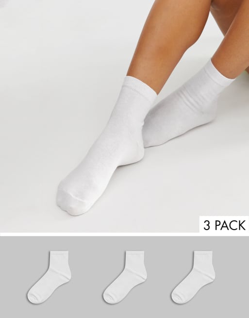 ASOS DESIGN – 3er Packung Knöchelsöckchen