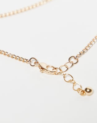 Asos Design 4-pack Fine Chain Anklets In Gold