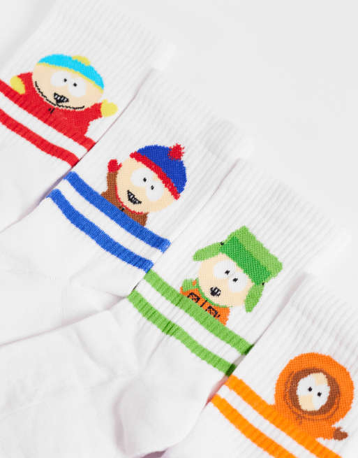 ASOS DESIGN 4 pack socks with south park graphic in multi, 2 of 3