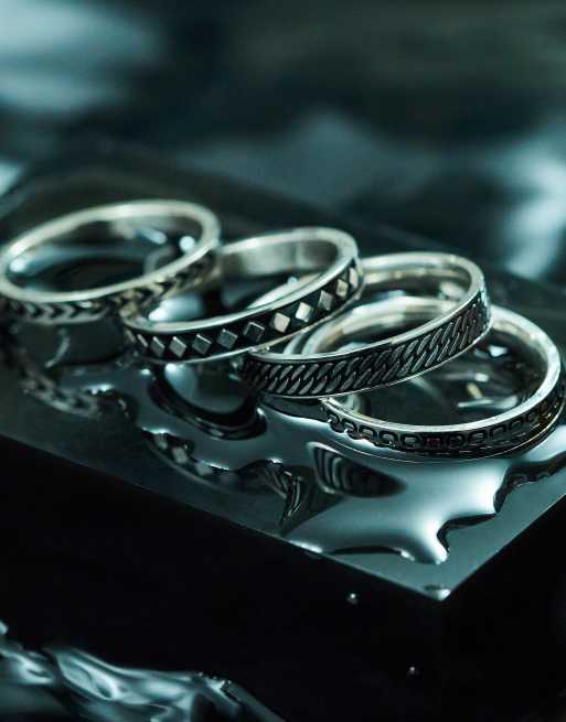 Stainless steel store ring set