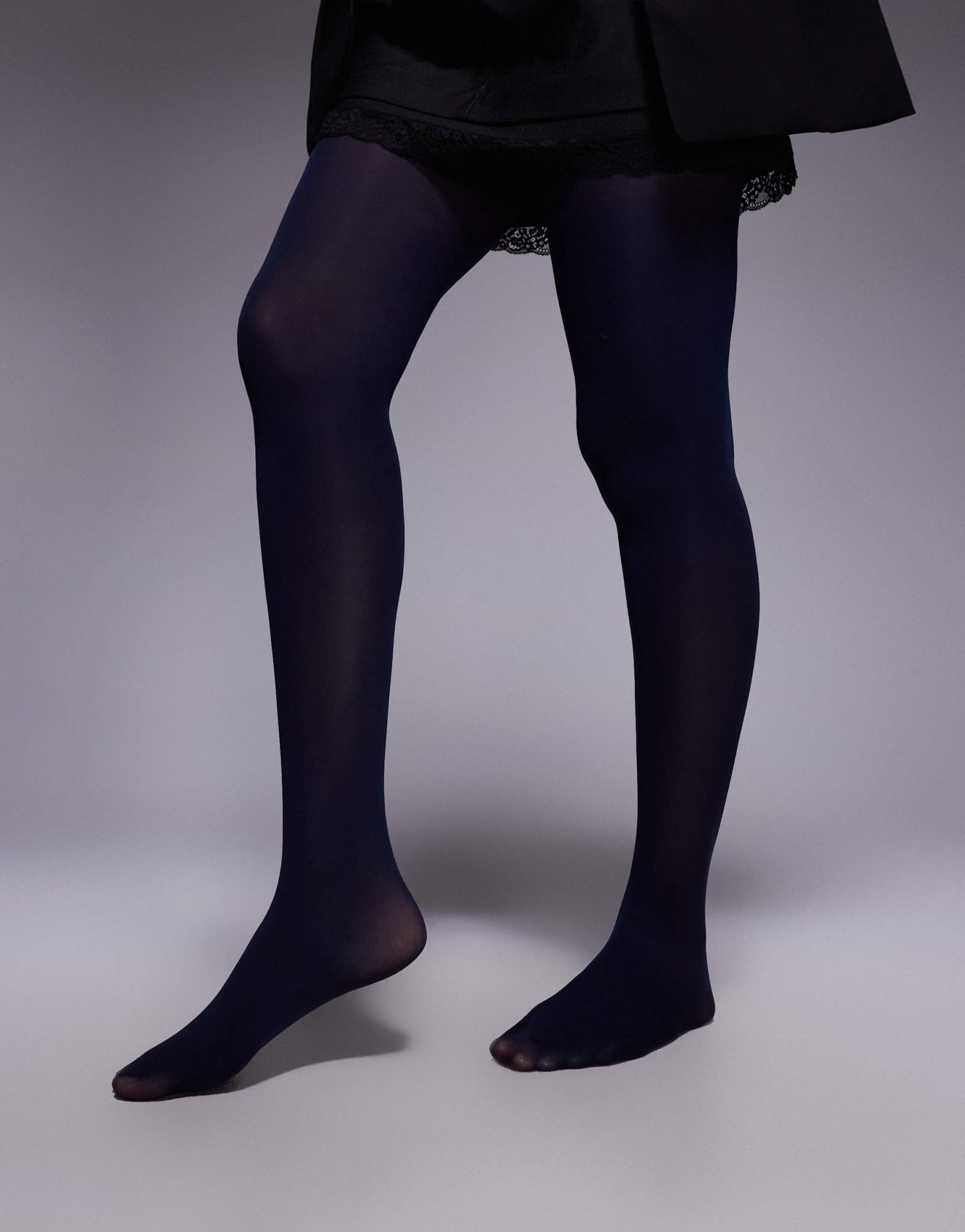 Колготки ASOS DESIGN 40 денье темно-синего цвета