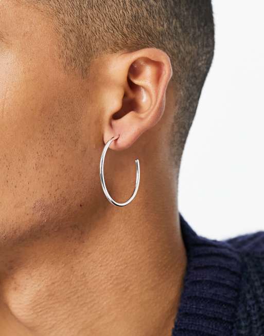 Asos hot sale silver hoops