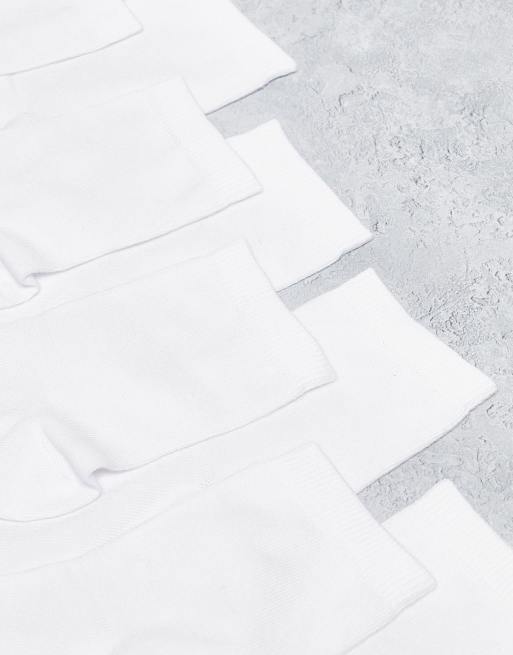 ASOS DESIGN 5-pack ankle socks in white, 2 of 4