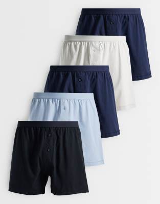 Asos Design 5 Pack Boxers In Multi