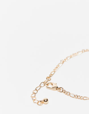 Asos Design 5-pack Chain Bracelets In Gold