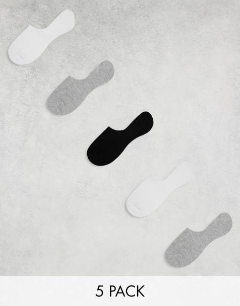 ASOS DESIGN 5 pack invisible liner socks in multiple colors - view 1