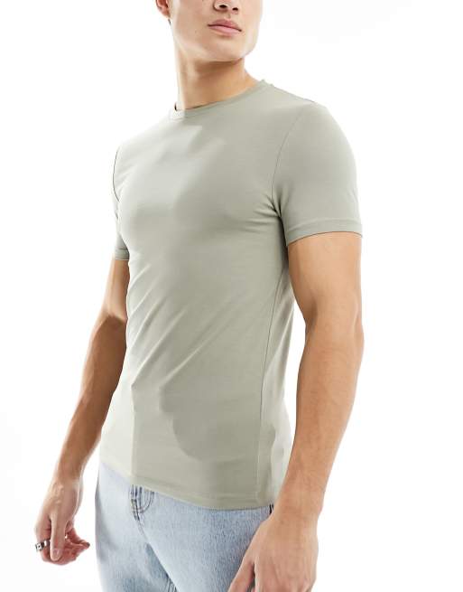 ASOS DESIGN 5-pack muscle fit crew neck T-shirts in multiple colors