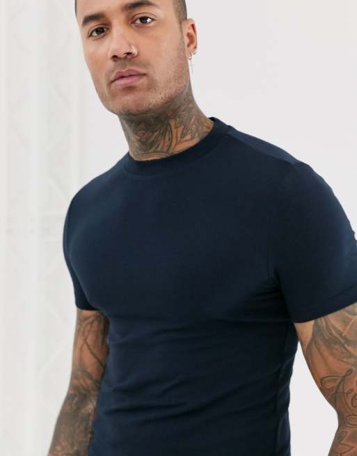 ASOS DESIGN 5 pack muscle fit t-shirt with crew neck - MULTI, 3 of 4
