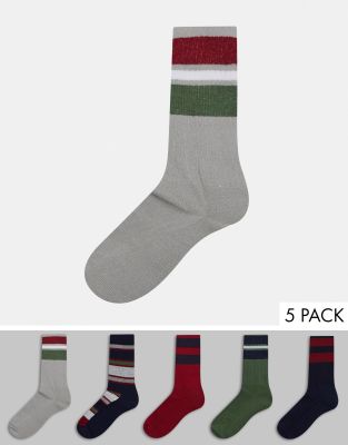 sport socks with stripes