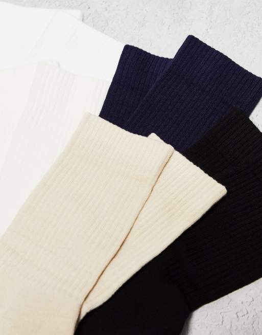 Cotton Rib Sport Socks — Set Of 5