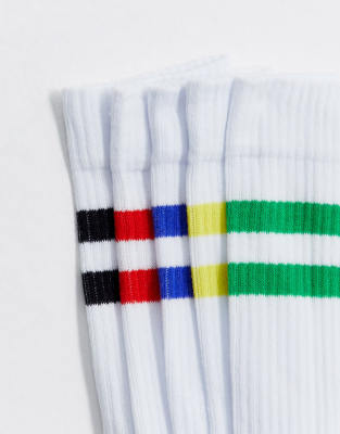 sport socks with stripes