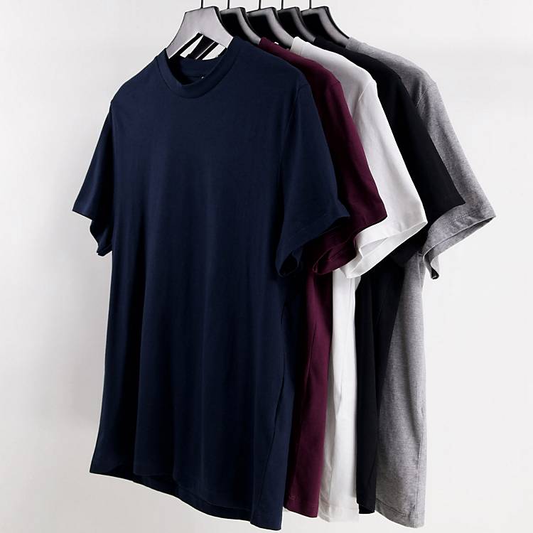 Men's T-shirts Regular Fit Crew Neck Short Sleeve Mens Shirts Comfort T-shirts Solid Color Shirts Outdoor Tops Blouse 