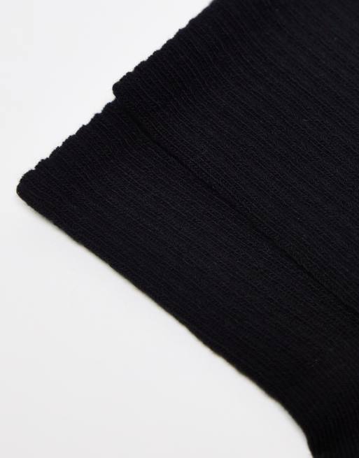 ASOS DESIGN 5 pack terry sole ankle socks in black, 2 of 4