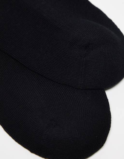 ASOS DESIGN 5 pack terry sole ankle socks in black, 4 of 4
