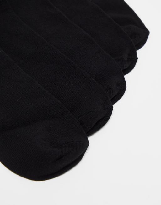 Men's 5 Pack Black Trainer Socks