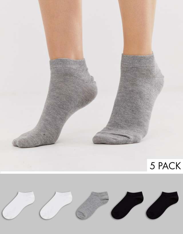 ASOS DESIGN - 5 pack trainer socks