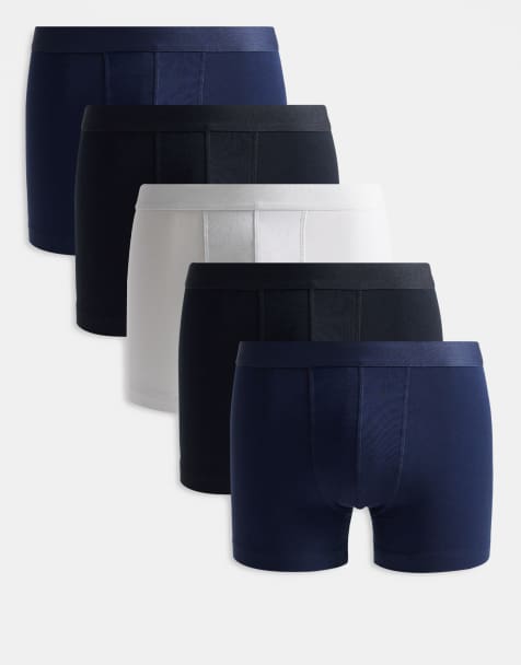 ASOS DESIGN 5 pack trunks in multi - view 1