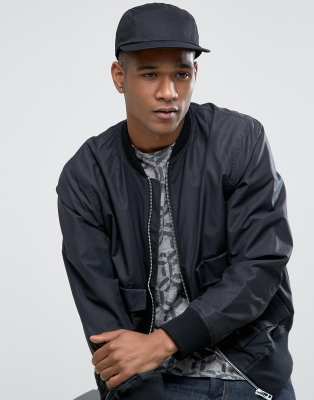 asos black cap