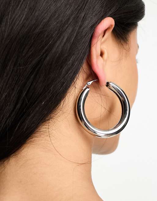 50mm Tube Hoop Earrings