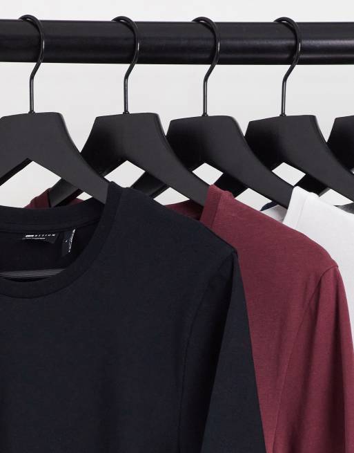 ASOS DESIGN – 5er-Pack Muskelshirts in verschiedenen Farben mit Rundhalsausschnitt , 4 von 4
