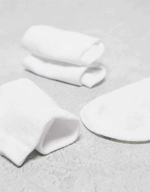 ASOS DESIGN – 5er Pack Sneaker-Socken in Weiß, 2 von 4