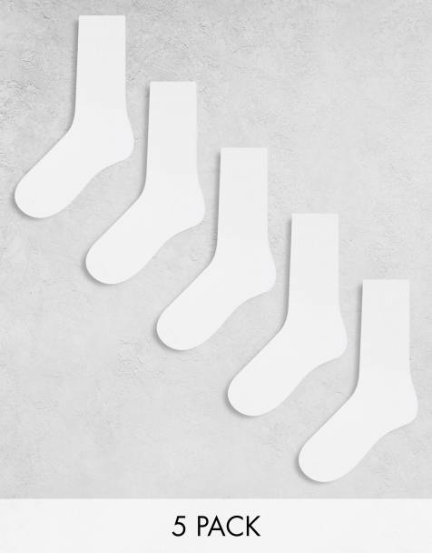 ASOS DESIGN – 5er-Pack Sportsocken in Weiß - view 1