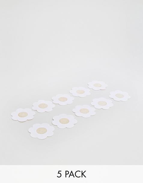 ASOS DESIGN – 5er-Packung Brustwarzenabdeckungen aus Stoff