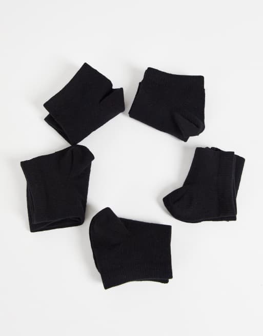 ASOS DESIGN – 5er Packung schwarze Sportsocken, 3 von 4