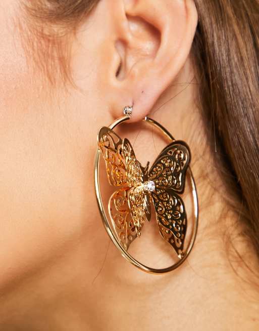 Butterfly earrings hot sale forever 21