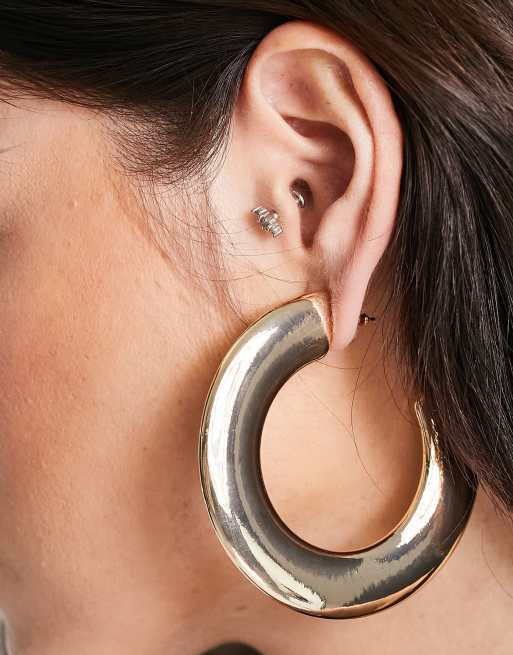 Oversized deals hoop earrings